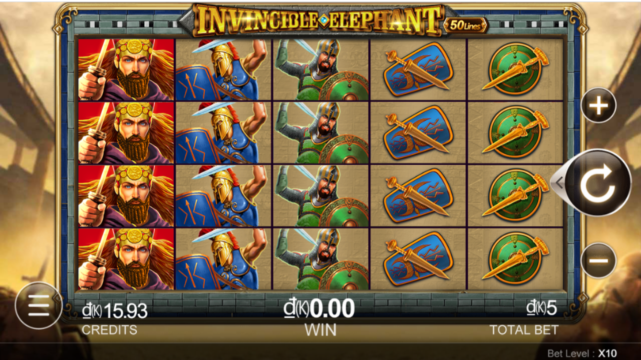 Hình ảnh giao diện game Invincible Elephant tại nhà cái TA88
