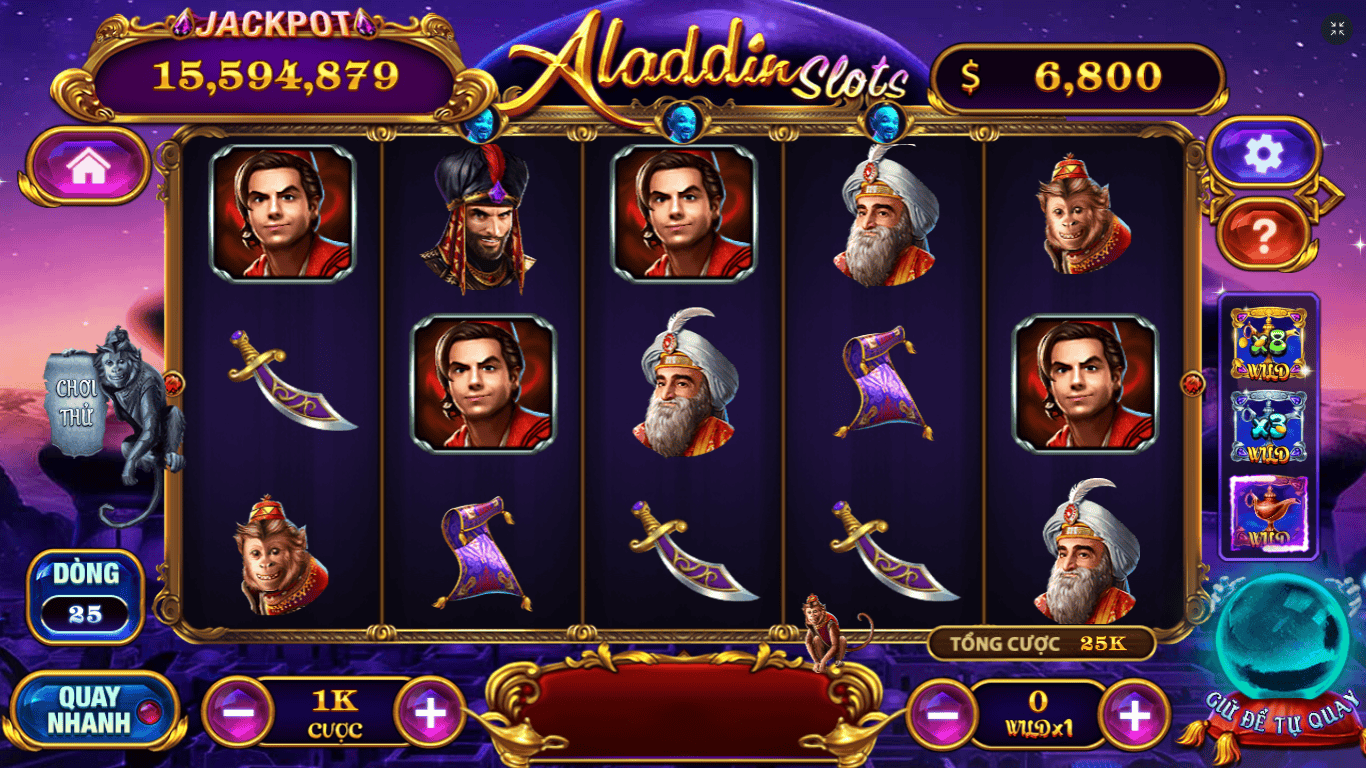 Hình ảnh giao diện game Aladdin tại nhà cái MU9