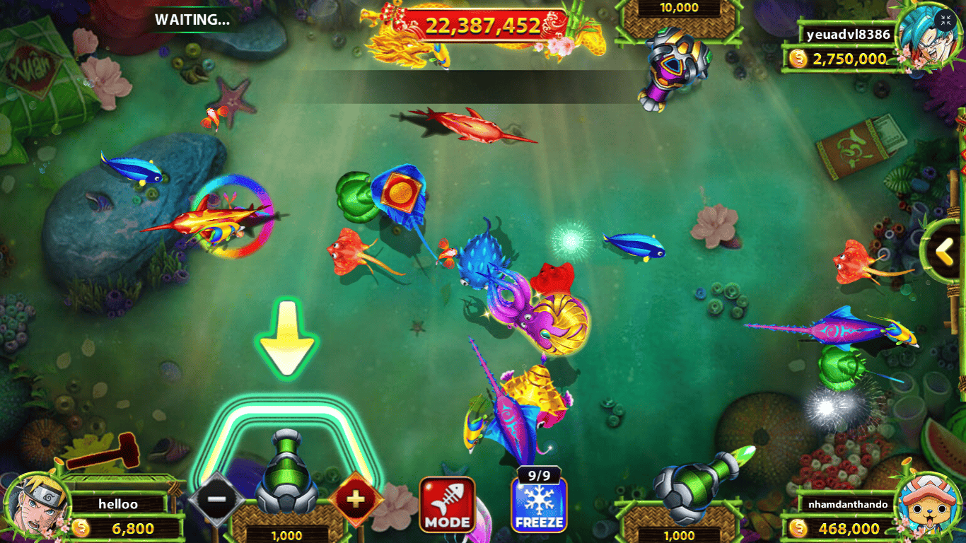 Hình ảnh giao diện game Vua Bắn Cá tại nhà cái MU9