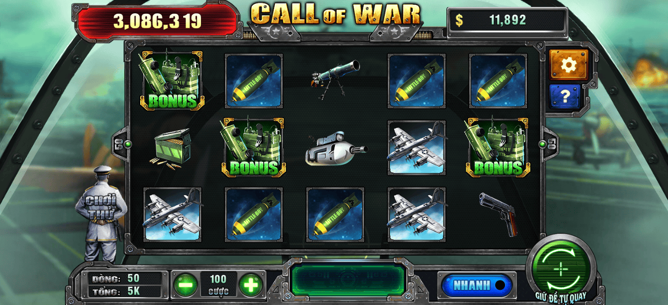 Hình ảnh giao diện khi chơi game Call Of War tại nhà cái Lucky88