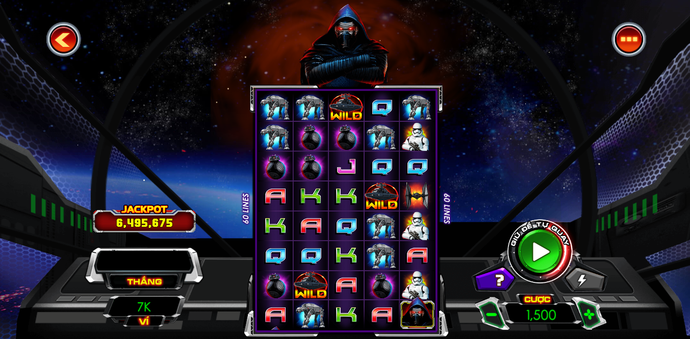 Hình ảnh giao diện màn hình khi chơi game nổ hũ Thần Lực Bóng Tối tại nhà cái Five88