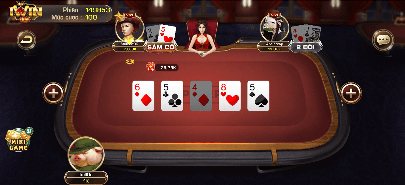 Hình ảnh giao diện game bài Poker tại iWIN Club